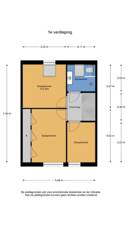 Floorplan - Zeisstraat 34, 1445 HB Purmerend